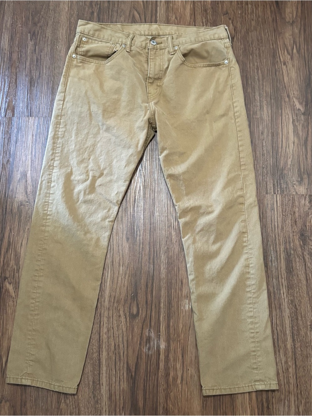 Levi’s 508 Khaki Tapered Pants Tan Casual Chino Jeans 34x30